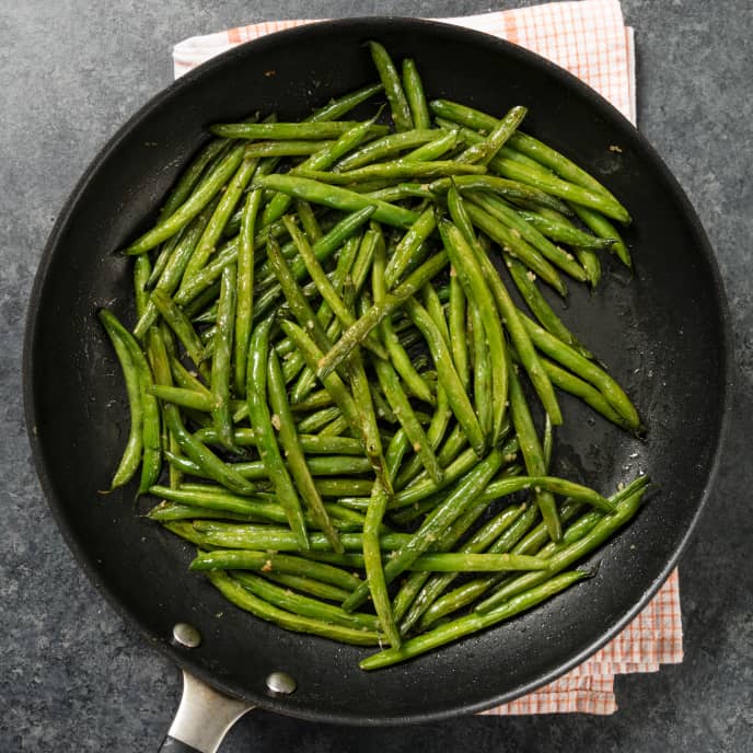 Garlicky Skillet Green Beans Americas Test Kitchen Recipe